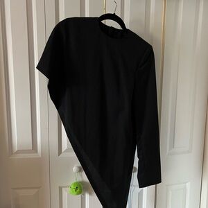 Asymmetrical Black Dress